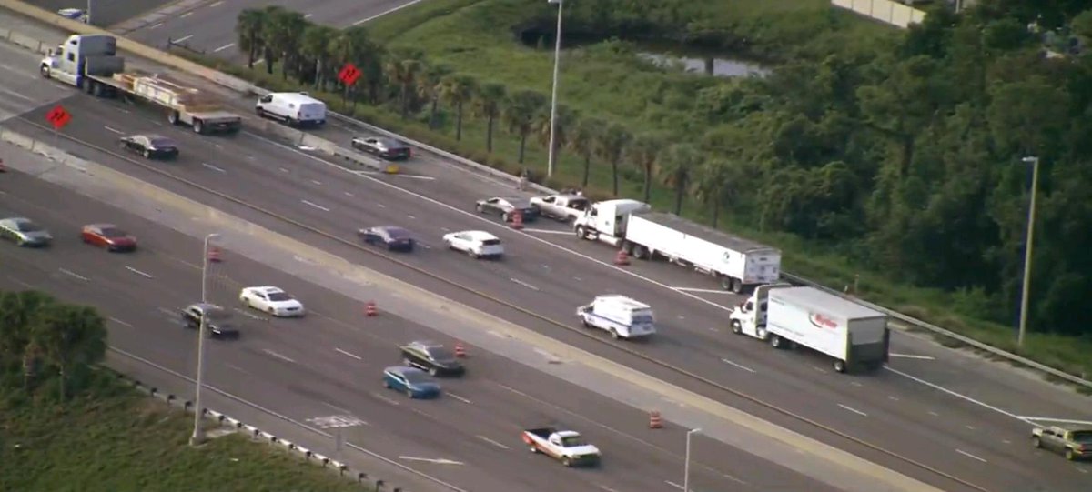 CRASH: Watch out for this wreck on the Turnpike SB near OBT.. off to the side of the road.