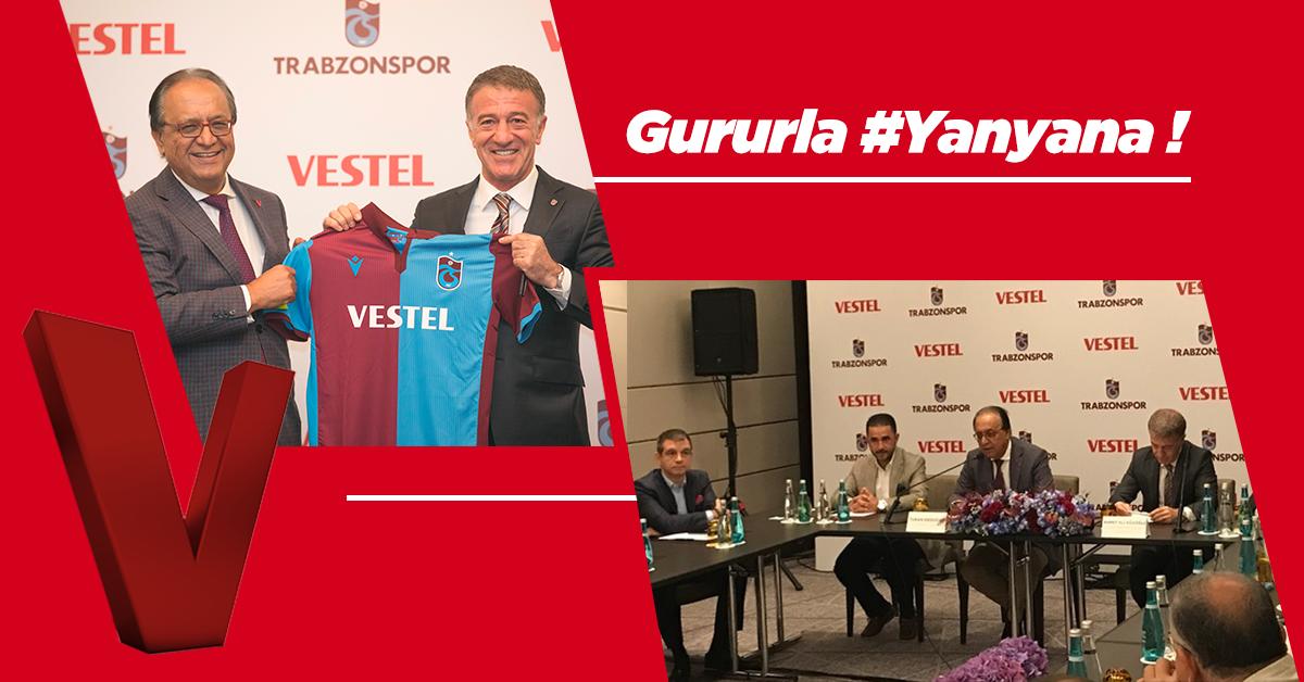 Vestel, Trabzonspor yeni dönem Forma Ana Sponsorluğuna imza attı.⚽Trabzonspor'a yıl boyu mücadelesinde başarılar dileriz.👏@trabzonspor Gururla #Yanyana !