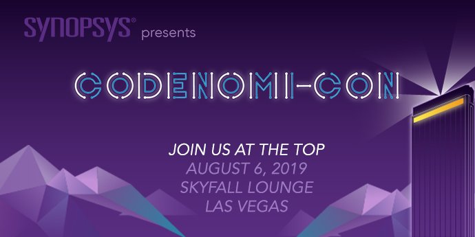 thecyberwire's tweet image. Black Hat is just around the corner!  Join Sponsor @Synopsys SW_Integrity at their exclusive cyber security professional event—codenomi-con. They’ll kick off a night of entertainment, networking, and leadership Aug. 6 at 6 pm. Register here: bit.ly/cwComBH #codenomicon