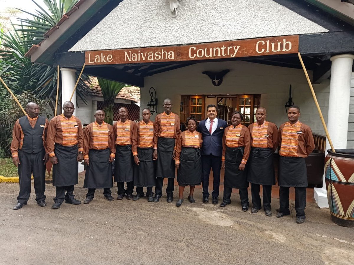 kibokoluxcamp's tweet photo. Meet the team behind the amazing service at Lake Naivasha Country Club &amp; Kiboko Luxury Camp. F&amp;B service &amp; Banquet headed by Mr. Kamal #sunafricahotels #greatservice https://t.co/JSgoxsQSgl