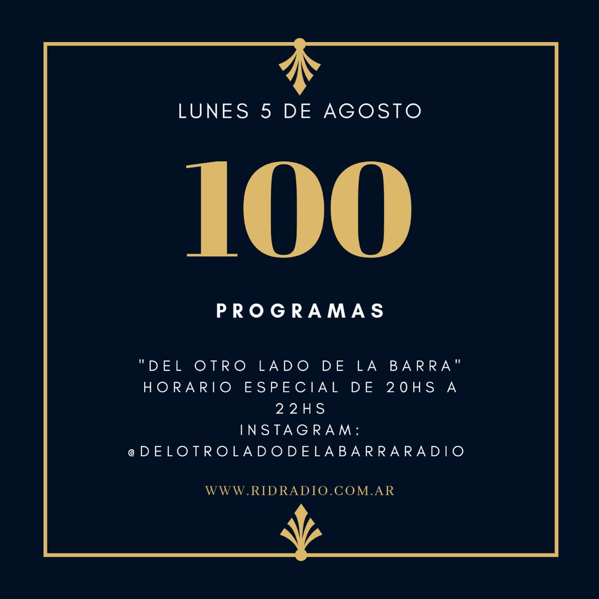 Hoy cumplimos 100 programas!

#radioonline #colegiales #cocteleria #cocktails
