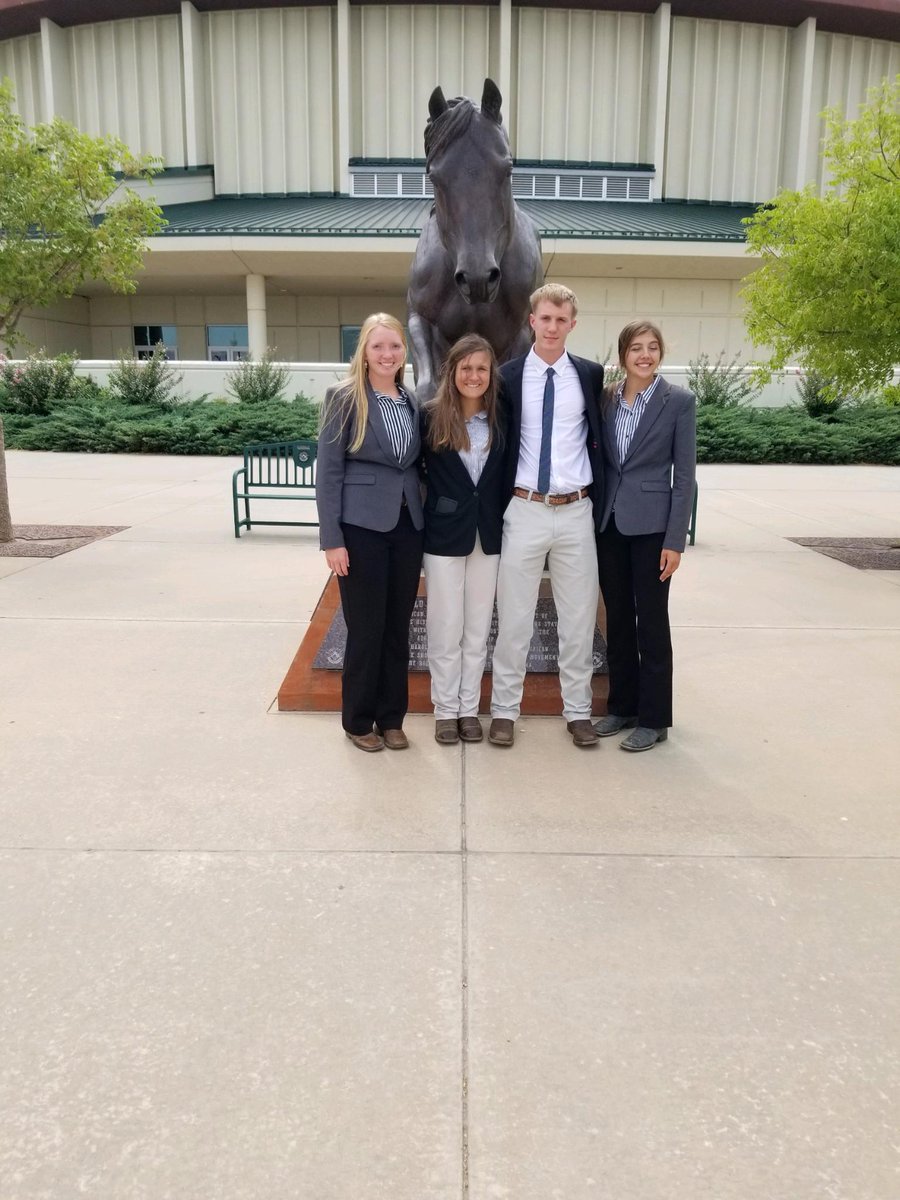 sdarockets's tweet photo. SDA FFA members competed at the American Quarter Horse Youth World Show Judging Contest in Oklahoma City this past weekend, the students qualified by placing 2nd in NE, great job guys!! https://t.co/zvfZGaCBNx