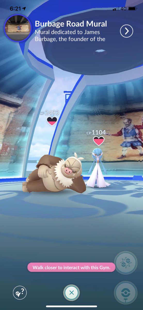 The Richard #Burbage mural (not James) is now a #PokemonGO gym.
#Dulwich
#Shakespeare 
<a href="/lionel_stanhope/">Lionel Stanhope</a>