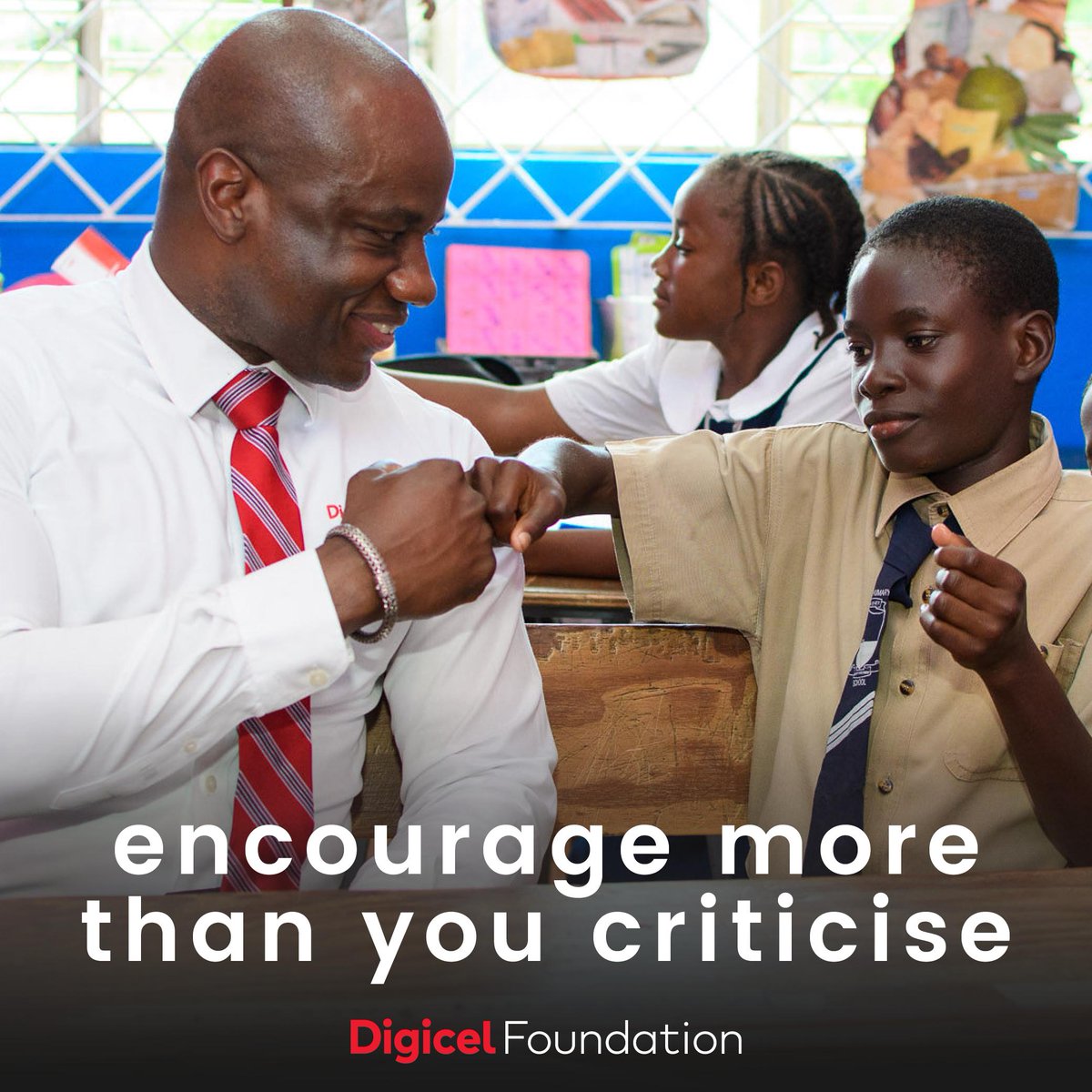 DigicelFdnJA's tweet photo. Be an encourager, the world has enough critics
#MondayMotivation #DigicelFdnJA #LetsBuildJA #15strong https://t.co/fzeNbUatgi