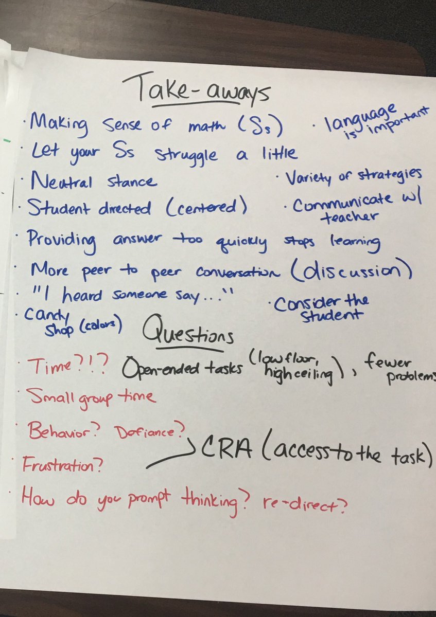MCarliLovesMath's tweet photo. So fortunate to spend time with Instructional Assistants last week in #WestsideUnion. Amazing take-aways that will encourage ALL students to think critically about mathematics. #DNAmath https://t.co/bCbnOOEgEb