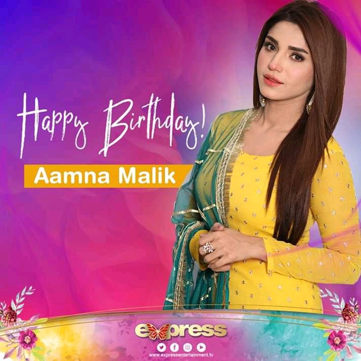RealAyezaKhan's tweet photo. Happy Birthday Aamna Malik 🎂 https://t.co/BjhyHG96nu