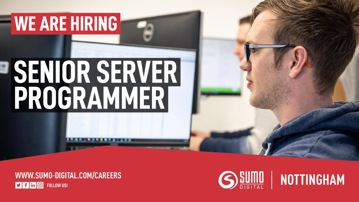 SumoDigitalLtd's tweet image. We are seeking a talented Senior Server Programmer to join us at #SumoNottingham!

Apply today:
jobs.lever.co/sumo-digital/7…

#GameJobs #CodeJobs