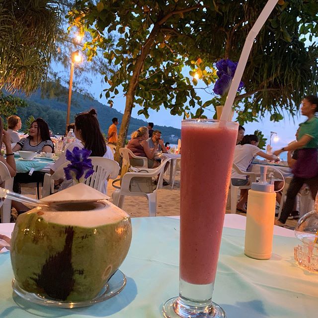 UWCTLibrary's tweet photo. Mostly settled in to our new place, a 3 minute drive from  Nai Yang beach. Time for drinks and  food @ Phen’s 😎 https://t.co/8hjp6KDQtv https://t.co/lwY900lokf