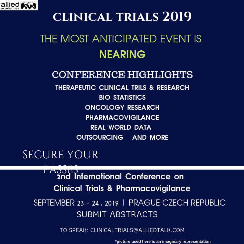 Clinical_events's tweet photo. Dear Connections
Avail your Delegate/Speaker passes for Clinical congress
Visit: https://t.co/x7uQB6Lf6Y
Experience a worthwhile experience at Prague, Czech Republic (September 23, 2019)
#clinicaltrials #networking #PraguePride #CzechRepublic https://t.co/suVaYURoWu