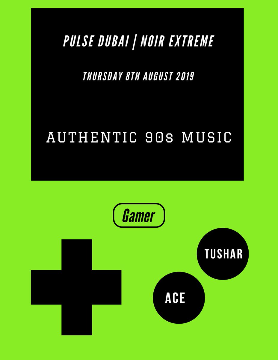 Authentic 90s Night this #Thursday at <a href="/PulseDubai/">PULSE DUBAI</a> with @DjAceDxb &amp; @DjTusharDubai On The Decks! For Bookings, Contact: 04 358 2090 :: 055 567 4609 #PulseDubai #NoirExtreme #TimeToRewind