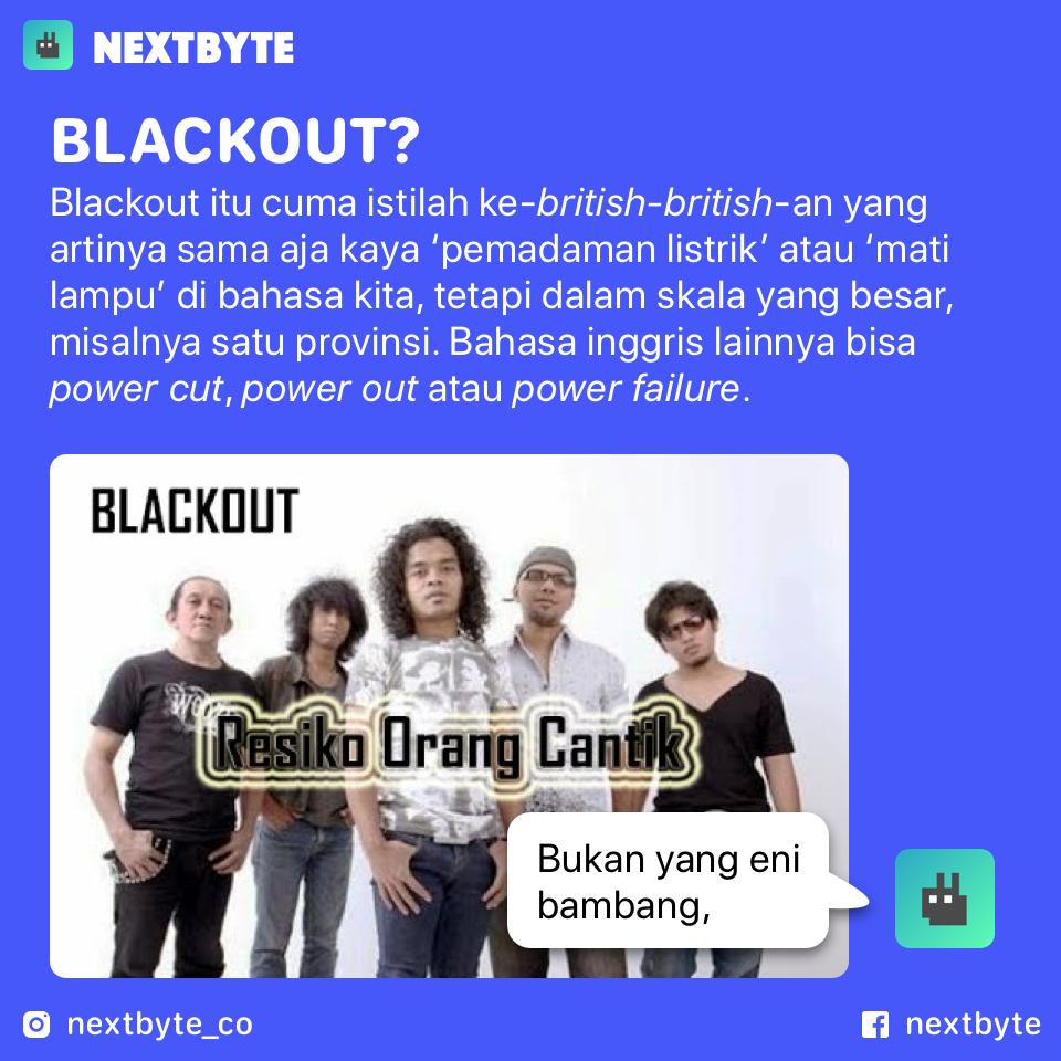 nextbyteco's tweet image. Mau tau apa itu Blackout? Simak ulasan di thread ini; #matilampulagi #PLNDown #matilampu #matilistriklagi 
facebook.com/nextbyteco/pos…