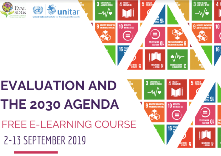 On the 2nd to 13 September <a href="/EVALSDGs/">EVALSDGs</a> network &amp; <a href="/UNITAR/">UNITAR</a> will host a #free e-learning course on Evaluation and the 2030 Agenda. Click the following link to registar:  unitar.org/event/full-cat…