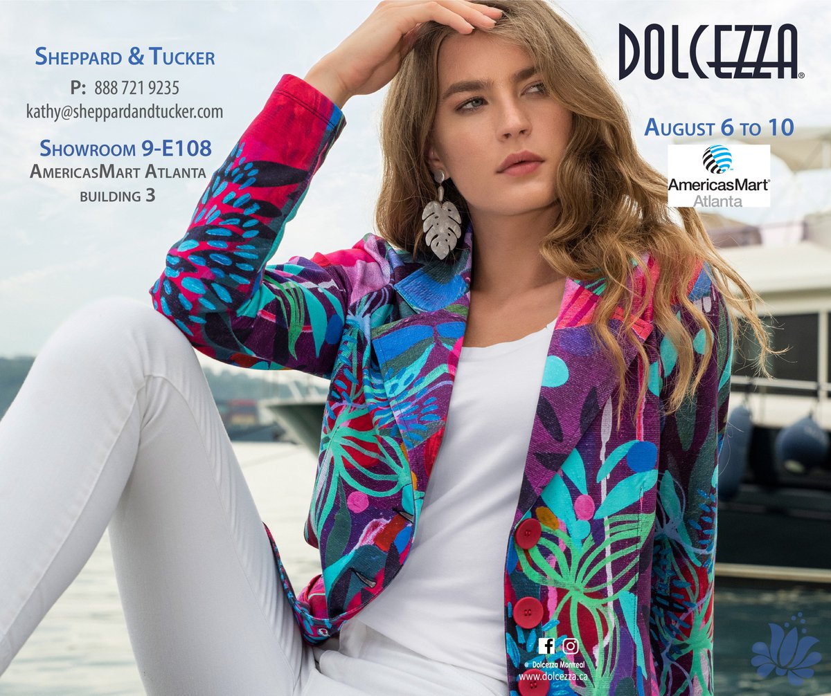 DolcezzaMtl's tweet photo. The #Fashion #TradeShow run continues! Today we're @MetroShowVan in Canada & tomorrow @atlantaapparel in the U.S. Come discover our #Spring20 collection. Here's a sneak peak of what to expect! We've been having a great time meeting you all! https://t.co/tTMYINynvn #DolcezzaMania https://t.co/5xiG1VWzMt