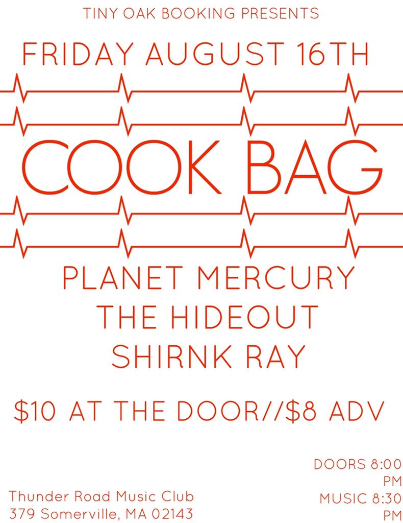 FRIDAY AUGUST 16th <a href="/ThunderRoadClub/">Thunder Road</a> <a href="/makemusicbos/">Make Music Boston</a> <a href="/BostonHassle/">Boston Hassle</a> <a href="/BostonApplab/">BostonAPP/Lab</a>