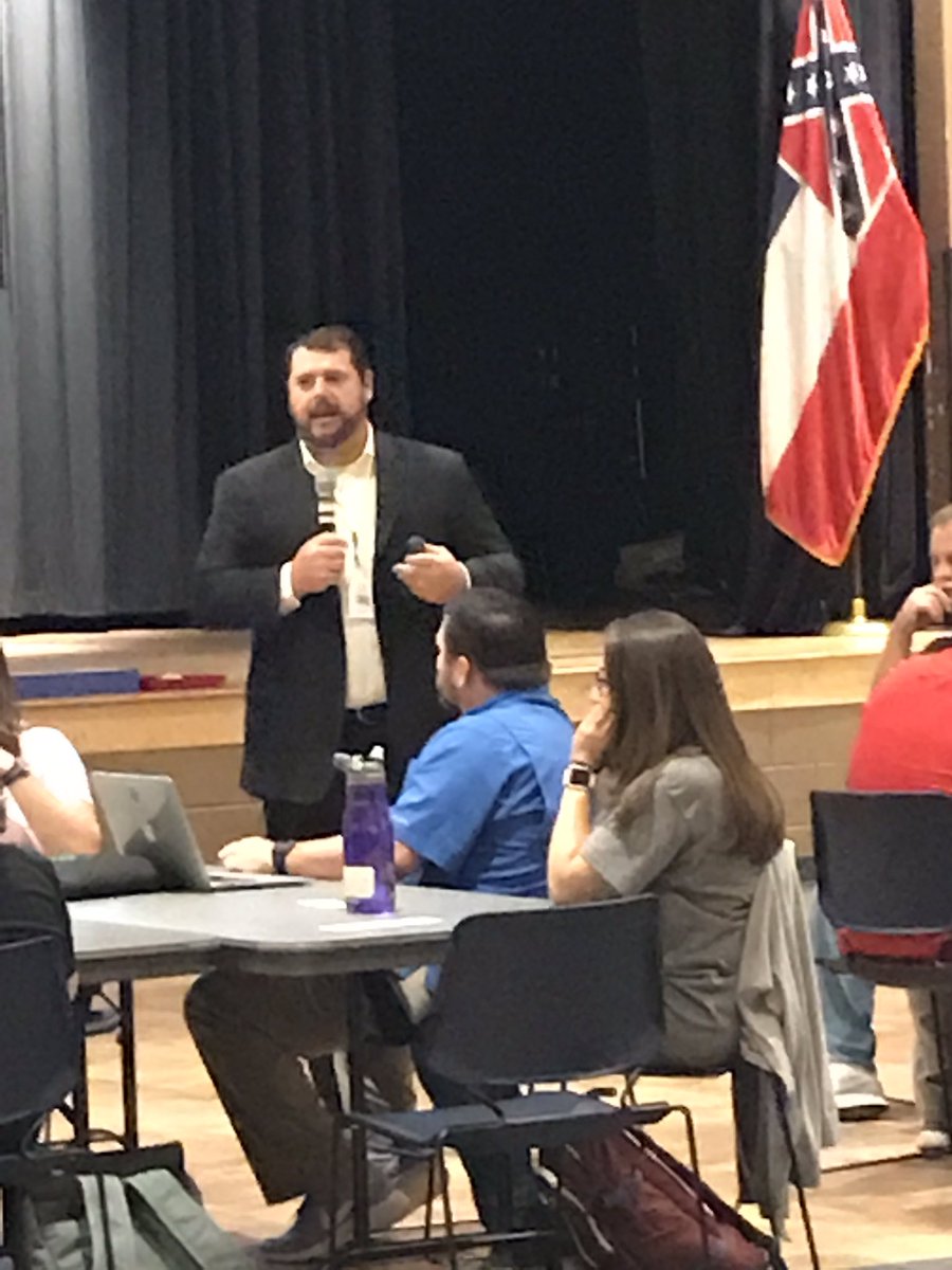 Brandon High School teachers working together this morning to get prepared for our students to return!    #1❤️beat