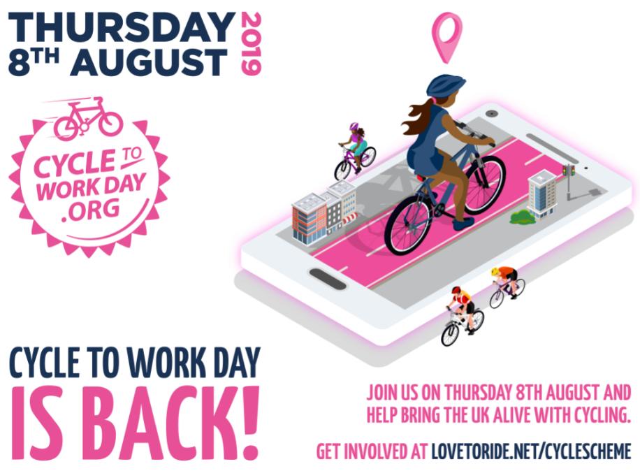 Are you ready for #CycleToWorkDay this Thursday? Cycle to Work Day is for absolutely everyone. It doesn’t matter if you haven’t cycled in years or have never cycled at all. This is just about giving it a go Get prepared and track your journey at cycletoworkday.org