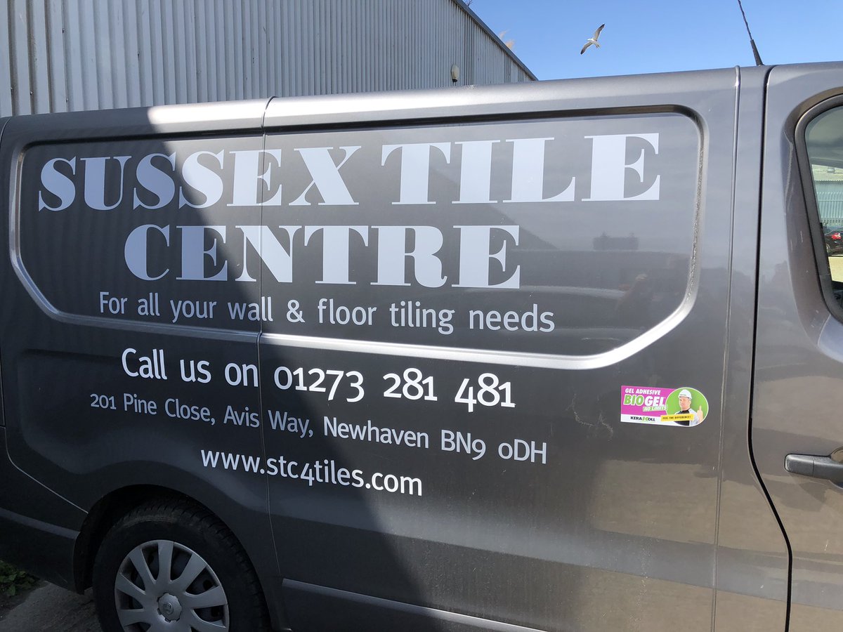 Got the van written now, even got Kerakoll stickers so come get your Biogel here