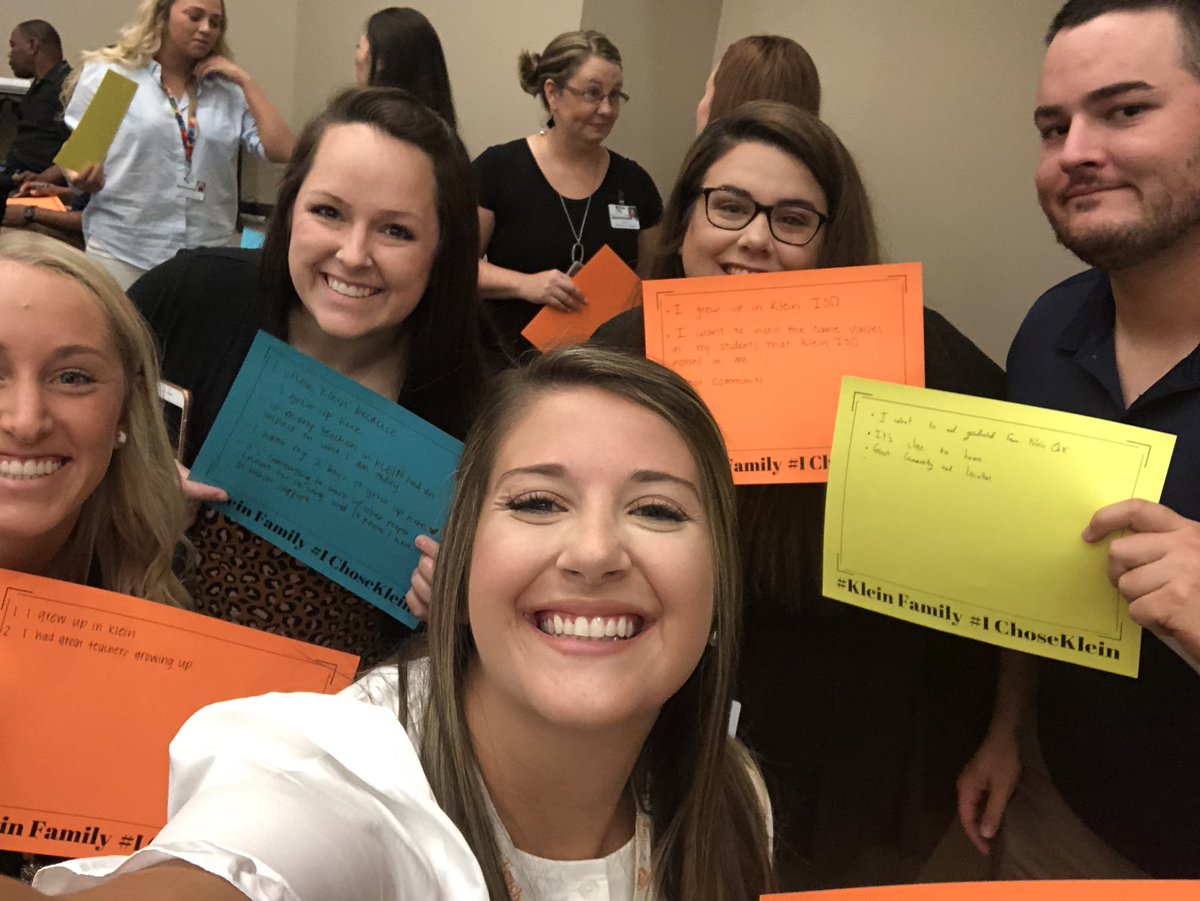 We chose Klein ISD because we all grew up and attended KISD schools. Klein is home! #KleinFamily #IChoseKlein