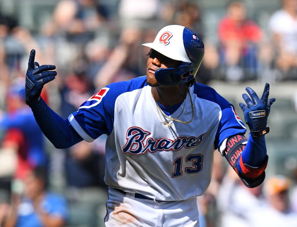 Deadspin on X: Ronald Acuña Jr. submits the bat flip of the year:    / X