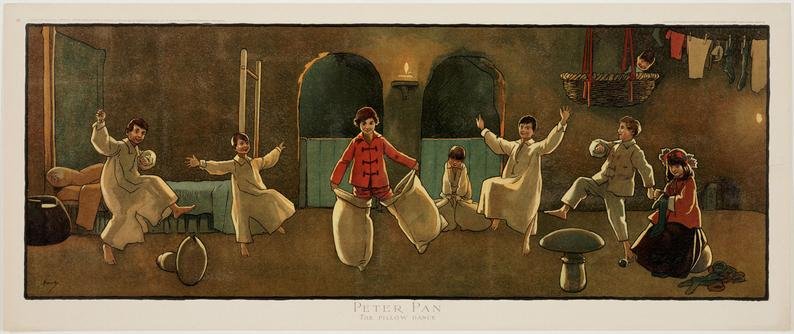 ElliottBlackwe3's tweet photo. “All children, except one, grow up.” 
― J.M. Barrie, Peter Pan
(illustrations by John Hassall) https://t.co/NbyRY8qNd6