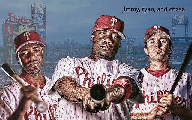 Phillies Nation on X: OTD 2014: Phillies infield trio of Ryan