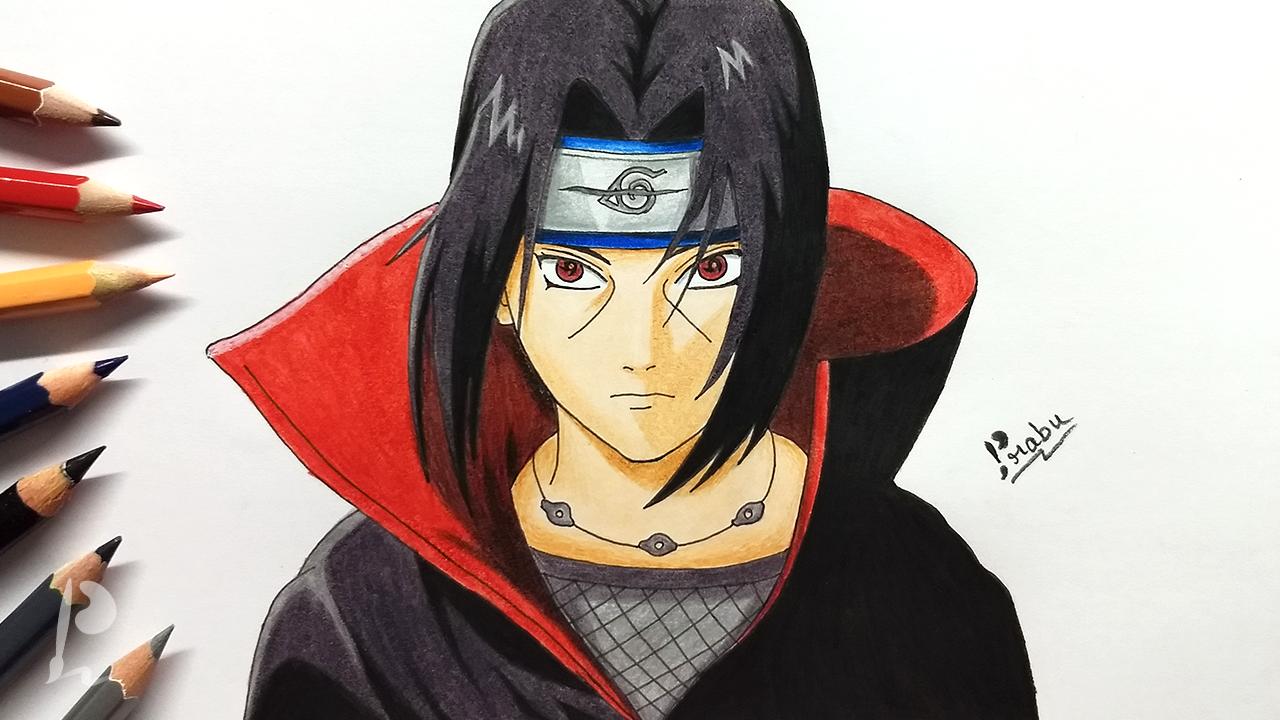 How To Draw Itachi Uchiha From Naruto - Step By Step Drawing 