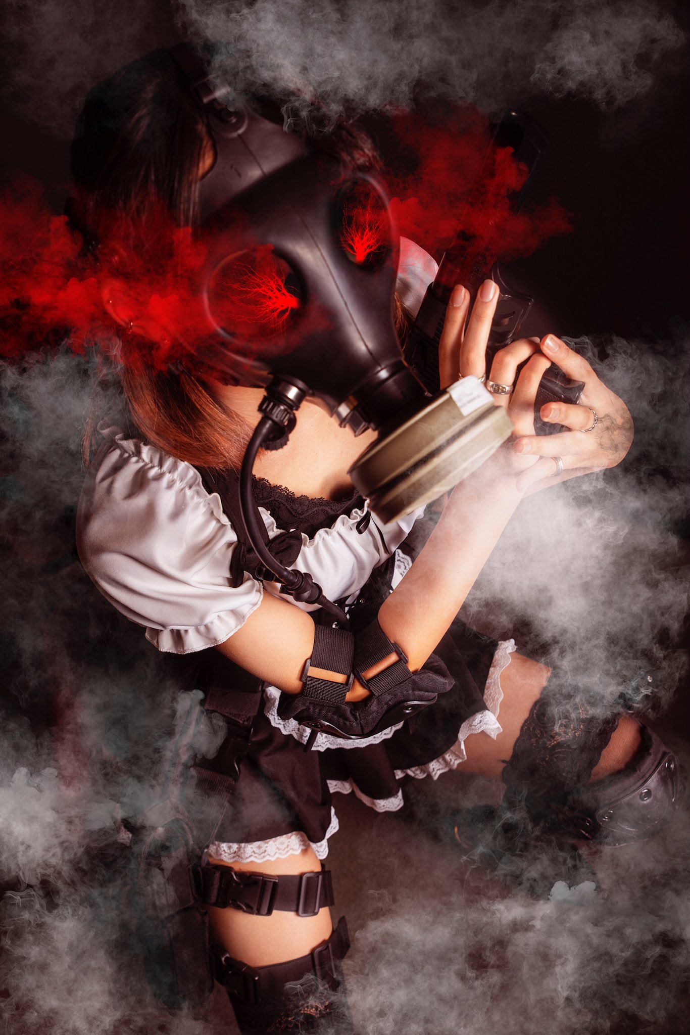 ウォーカー オリジナルキャラ ガスマスク武装メイド Chihirokotone ちひろちゃん コスプレ ガスマスク T Co P5nz1ivi0u Twitter