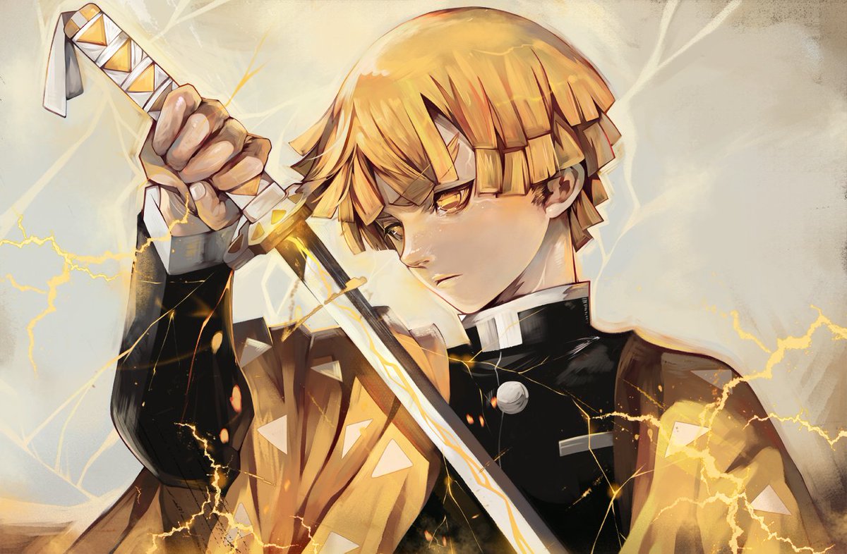 kvover's tweet photo. 善逸⚡️Zenitsu  #鬼滅の刃 https://t.co/GmAwxDn3X8