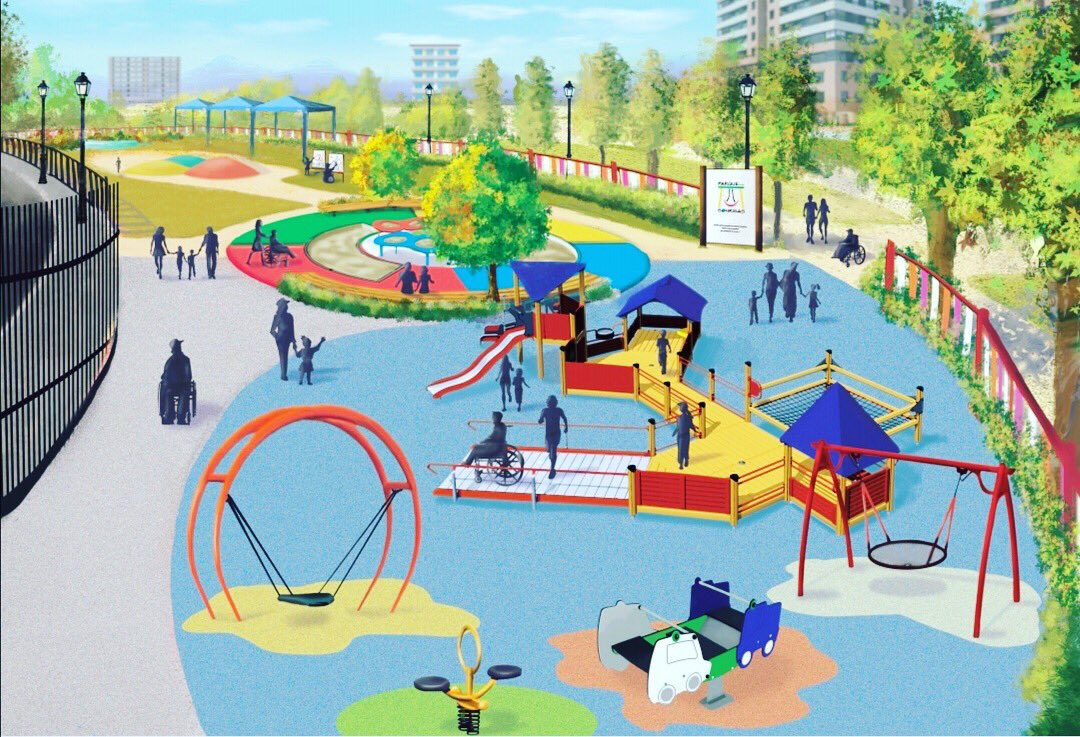 parquesonrisas's tweet photo. Imagina como podría ser el primer parque 100% inclusivo de Parla. Ya estamos hablando con el nuevo equipo de gobierno para intentar hacer realidad este proyecto. https://t.co/Qam3tyXt7A