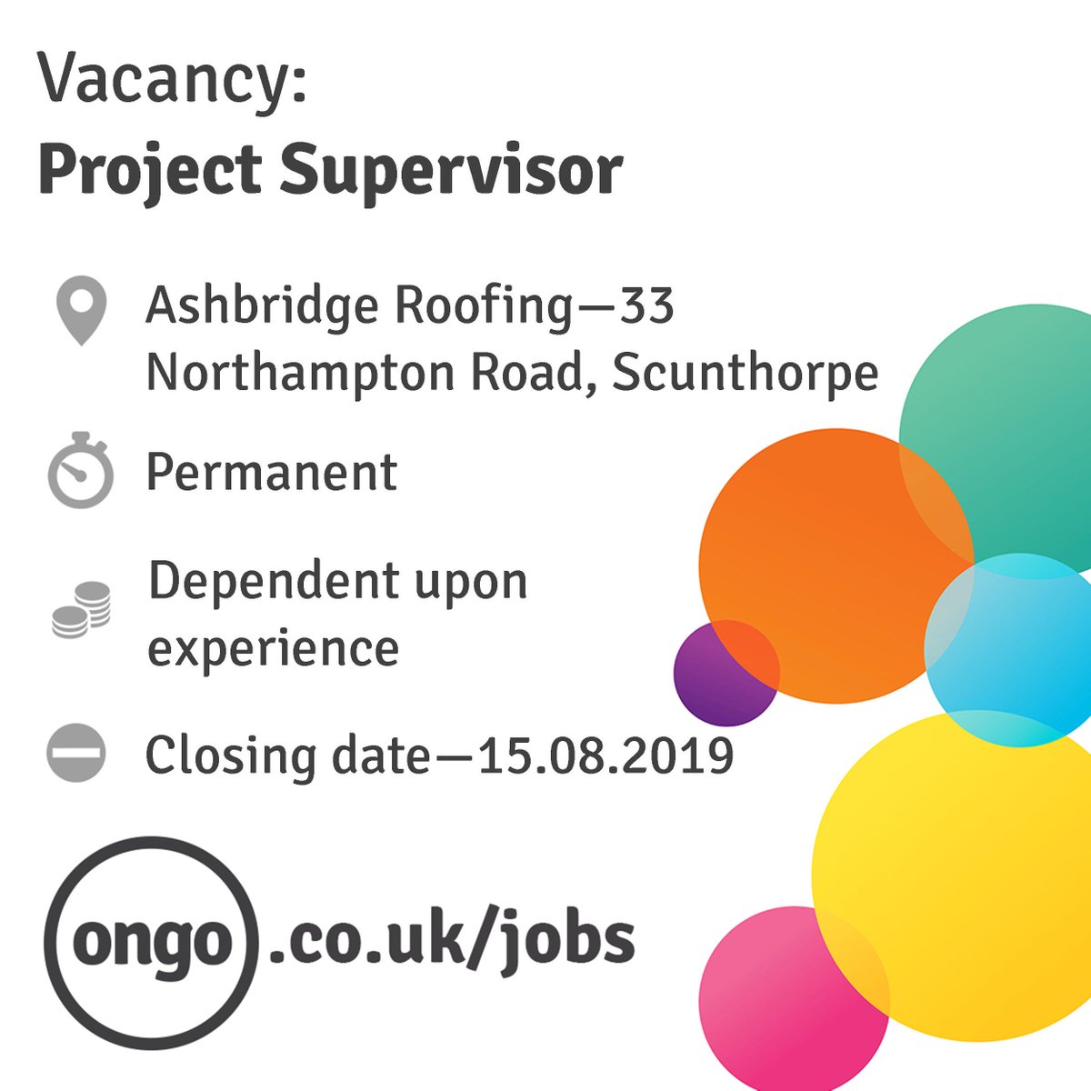 ongoJobs's tweet photo. VACANCY - Project Supervisor! For more info, please visit https://t.co/w02HnGRxif https://t.co/qVmk4Xf1x6