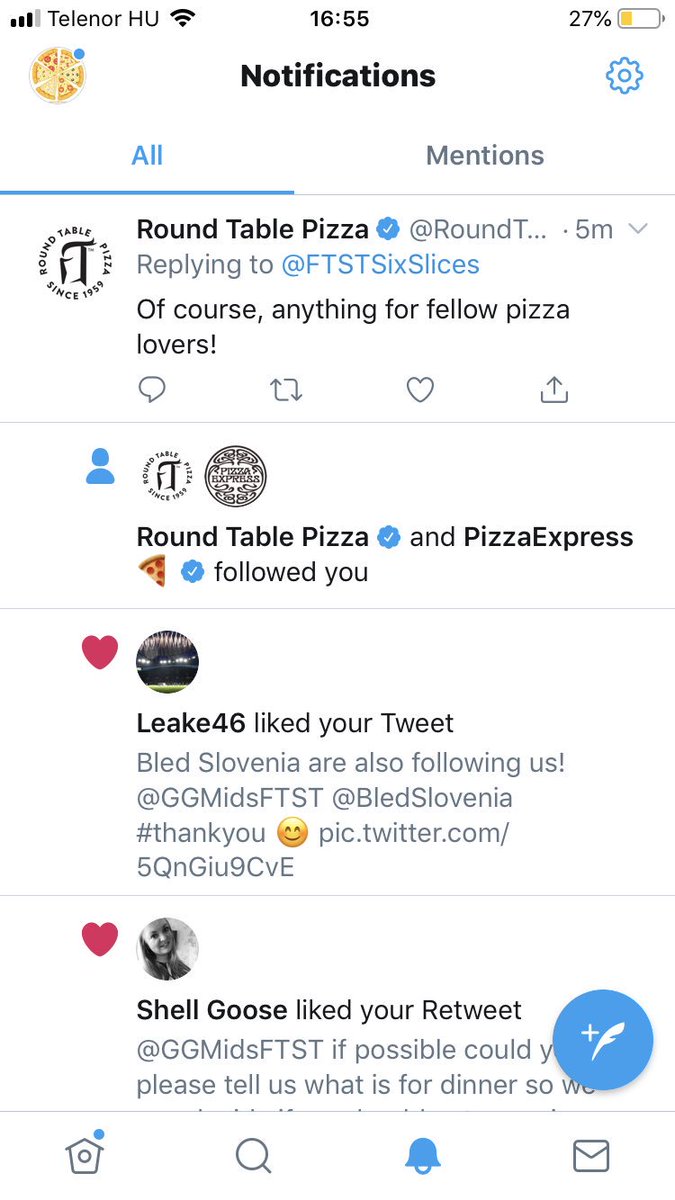 FTSTSixSlices's tweet photo. And round table pizza 🍕 follow us too! @RoundTablePizza #theyunderstandthepizzalove #pizzafans @GGMidsFTST https://t.co/6GcZ2sXxUo