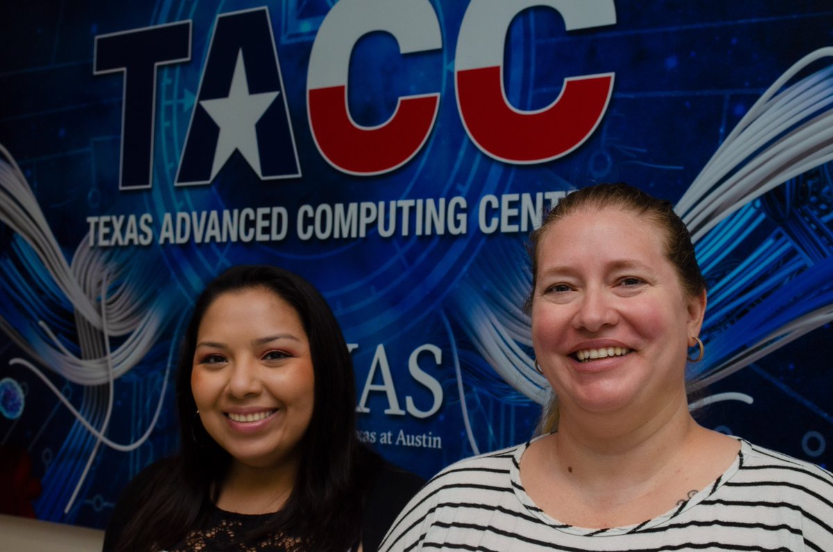 For two months, <a href="/Ms_MathMarquez/">Jessica</a> (L) and <a href="/Kecvanh/">Katrina Van Houten</a> (R) have called TACC home during the <a href="/NHERIDesignSafe/">NHERI</a> Research Experience for Teachers. Both are math teachers at <a href="/DVISD_DVHS/">DelValleHS</a>. <a href="/DelValleISD/">Del Valle ISD</a> designsafeci-dev.tacc.utexas.edu/learning-cente…