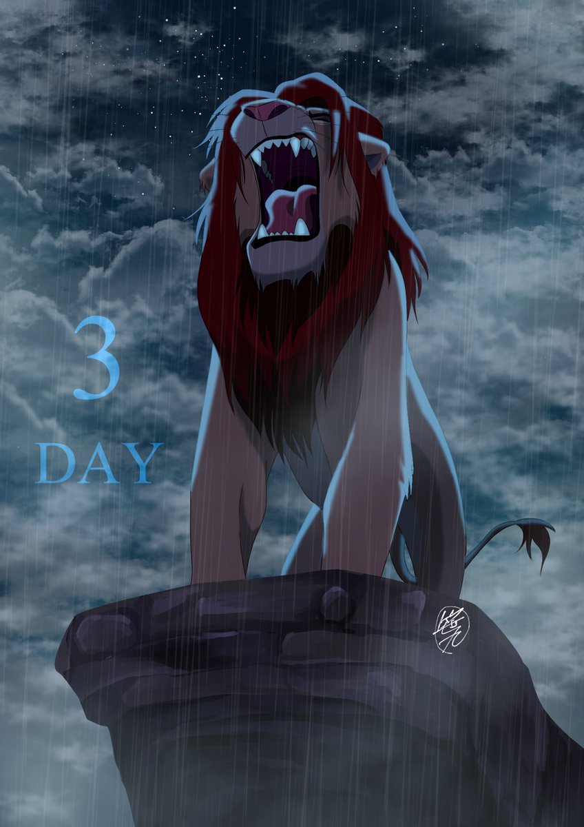 超実写版ライオンキング カウントダウンイラスト Twitter