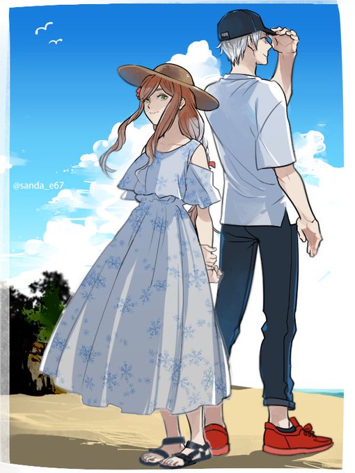 「砂浜 ドレス」のTwitter画像/イラスト(古い順)