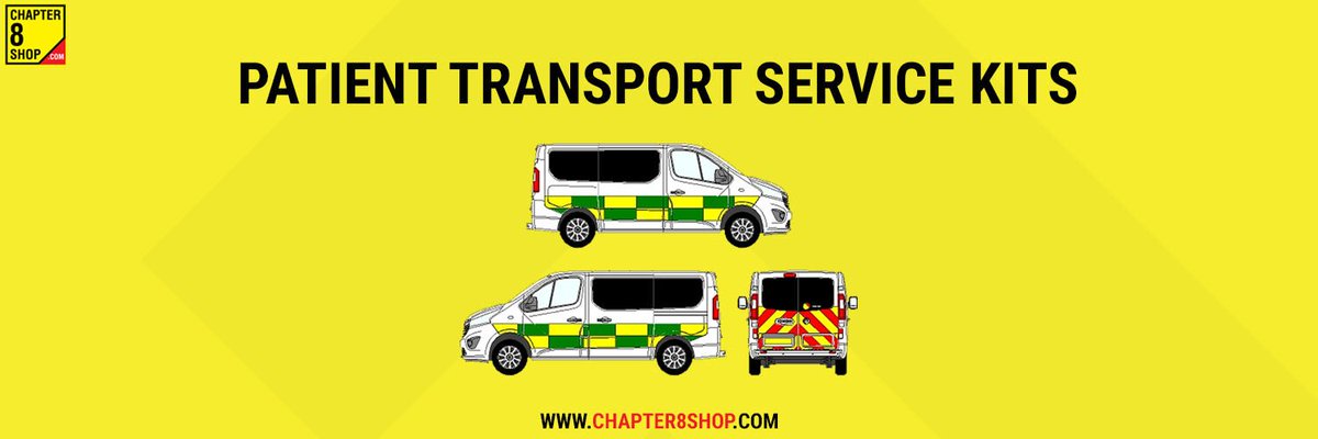chapter8shop's tweet photo. Did you know we're the only company in the UK to sell ready made battenburg kits for patient transport service vehicles? 🚑🚨
#patienttransportservice #conspicuity #battenburg
Check out our range of PTS Kits here: https://t.co/1ERn28UFmJ https://t.co/v7vA1pNNMs