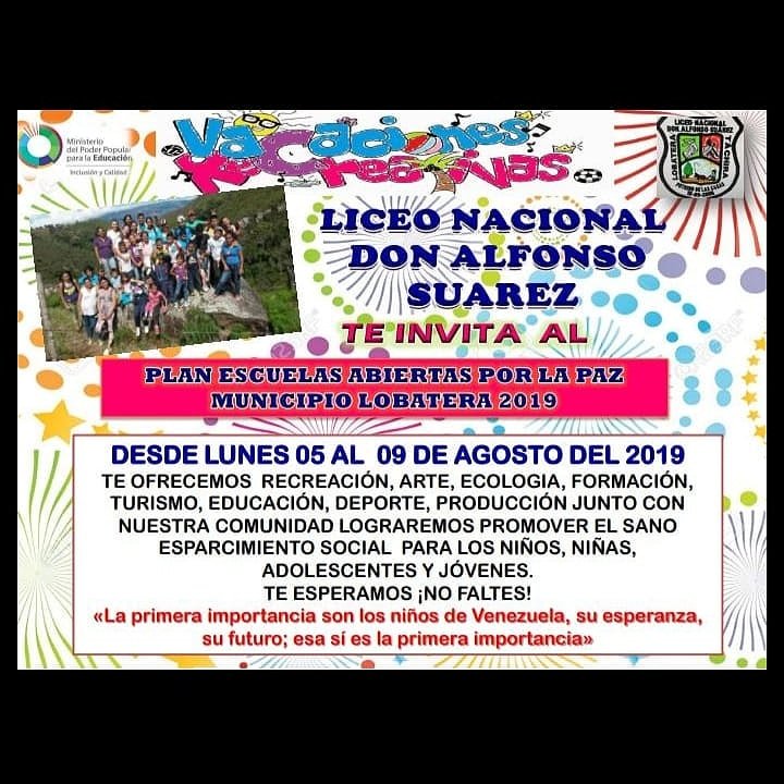 L.N.DonAlfonsoSuárez (@ln_daspotrero) on Twitter photo Te esperamos <a href="/RosangelaOrozco/">Rosangela Orozco</a> @MPPEDUCACION #escuelasabiertasporlapaz <a href="/charlychaves/">Charly Rojas Chaves</a> <a href="/clbtachira/">Educ. Media General Táchira</a> <a href="/divceup/">Comunidades ZET</a> @psuvaristobulo #eneltachira <a href="/SalaTachirazet/">SalaTáchiraMPPE</a> <a href="/Circuitoseduzet/">Coord. CircuitosEducativosZET</a> Te esperamos <a href="/RosangelaOrozco/">Rosangela Orozco</a> @MPPEDUCACION #escuelasabiertasporlapaz <a href="/charlychaves/">Charly Rojas Chaves</a> <a href="/clbtachira/">Educ. Media General Táchira</a> <a href="/divceup/">Comunidades ZET</a> @psuvaristobulo #eneltachira <a href="/SalaTachirazet/">SalaTáchiraMPPE</a> <a href="/Circuitoseduzet/">Coord. CircuitosEducativosZET</a>