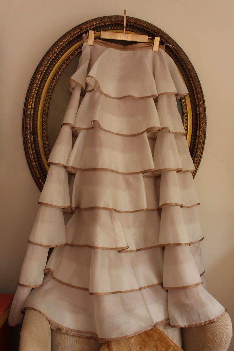 Silk organza layered skirt
tinyurl.com/y4naemgw