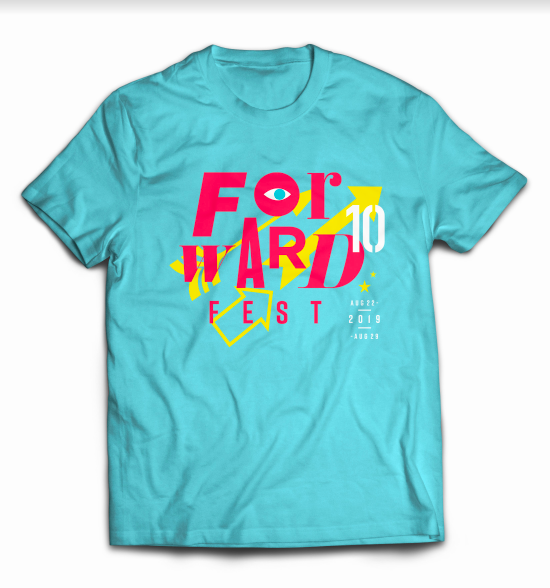 Fwdtech's tweet photo. Forward Fashion: Check out this year's edition of the Forward Fest t-shirt, the perfect match for your favorite jeans and sneakers. T-Shirts are included with every Forward Pass. Secure your Forward Pass and t-shirt today before it's too late: https://t.co/aGSoZoVBGW https://t.co/wfoRMgw2Ok