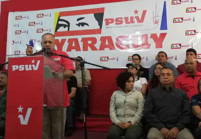 Cabello confirms that parliamentary elections will be held in 2020.