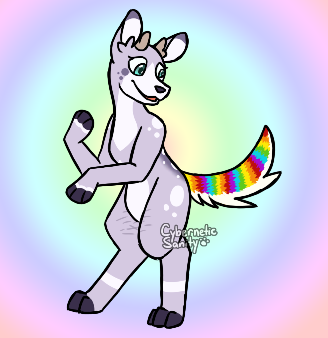 Cyber_Sanity's tweet photo. Took a break to doodle
I got a rainbow tail at #VanPride2019 yesterday!
#art #Furryartist #furryart #Fursona #artistsontwitter #ArtistOnTwitter #sfwfurry #anthro #deer #fox #Pride https://t.co/uy9rFUuYdc