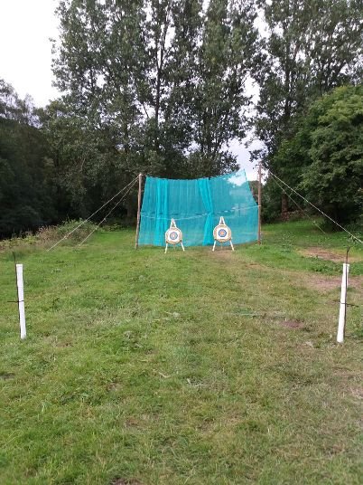 Gradbachscouts's tweet photo. An evening stroll around @Gradbachscouts this evening. @stlukes @kentscouts have certainly had a busy and active day on site, building bridges, archery, axe throwing and best of all making their inventive water wheel spit turner ready for cooking meat joints. #properscouting https://t.co/mDgkJTEEeh