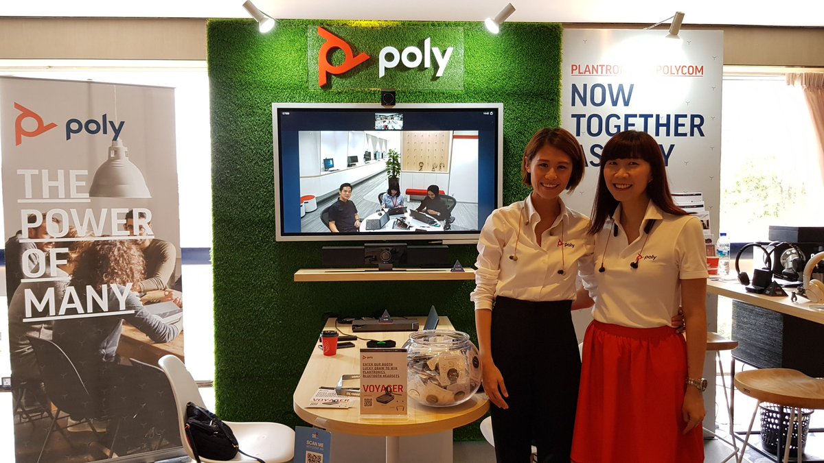ling23's tweet photo. Us, and our mega cool collaboration space @IngramMicroAsia #oneapac2019 #polycomstudio #powerofmany @PolyCompanyAPAC https://t.co/2rU0uHFvrI