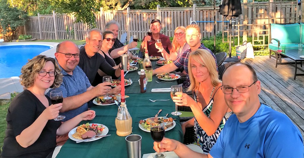 berryonline's tweet photo. For years, this group of my @WCDSBNewswire #StJeromes high school friends has been getting together on the Sunday of the August long weekend. Just learned today that the 1st Sunday of August is also #NationalFriendshipDay! I'd say that's coincidentally awesome! #Friends4Life https://t.co/Y8BRJ2cuoM