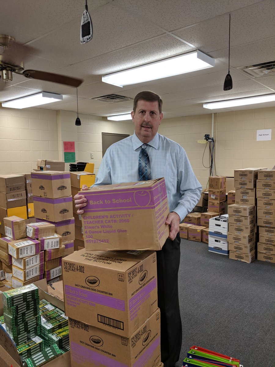 GoblinDistrict's tweet photo. School supplies. Can't wait to get this to schools and students. So thankful to be able to provide for our families.  #GoGobs https://t.co/4CsnCj2e8r