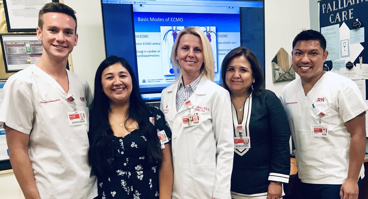 mtECMO's tweet photo. Such an honor to run the very first #ECMO Preceptor Workshop at our hospital! With our CTICU group of excellent attendees. Thanks the leadership for support! @ellencticupcd @maxyescalantern @QueenofHeartNYP @HeadRNColumbia @ELSOOrg @EuroELSO @NYPCUCVI https://t.co/UjJcdhKw4P