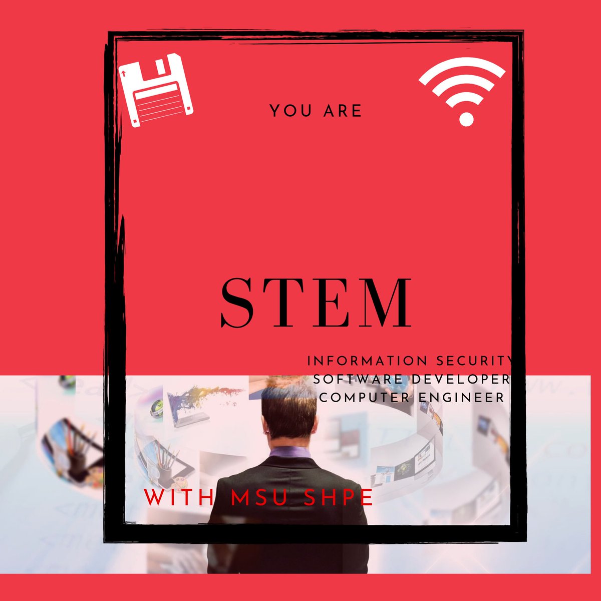 SHPEatMSU's tweet photo. The T in STEM stands for #Technology 💻
Some careers: Software Developer (rated as the #1 technology job by the U.S. News &amp;World Reports),
Computer Systems Analysts,
Computer Network Architect 

#STEM #STEMawareness https://t.co/B5xEBD2Mbp