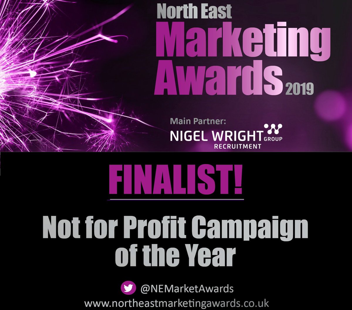 TeamFostering's tweet photo. Team Fostering has been shortlisted as a finalist in this year's North East Marketing Awards!
We're in the running for the 'Not for Profit Campaign of the Year' category.. wish us luck!
@NEMarketAwards #notforprofitcampaign https://t.co/MEYo4mcH1I