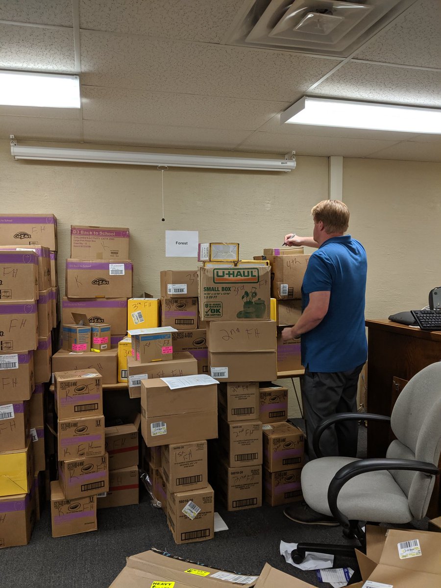 GoblinDistrict's tweet photo. School supplies. Can't wait to get this to schools and students. So thankful to be able to provide for our families.  #GoGobs https://t.co/4CsnCj2e8r