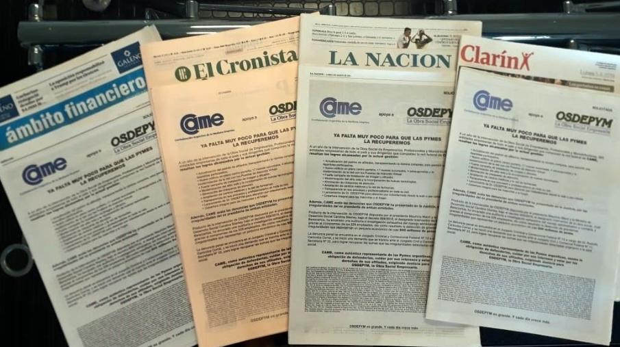CamaraVteLopez's tweet photo. Las 563 entidades de todo el país que componen la @redcame, resaltamos todos los logros alcanzados por la actual gestión de @Osdepym , y avalamos las denuncias que esta ha presentado en la Justicia por las irregularidades del ex presidente de ambas entidades. #OsdepymEsDeTodos https://t.co/YQ2Y1OejvJ