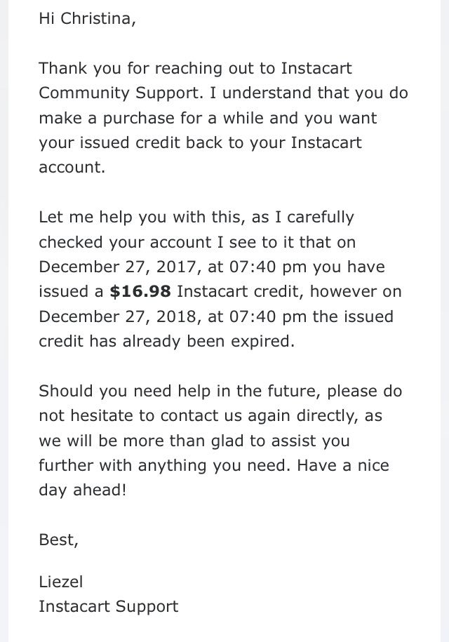 enbikelopedia's tweet photo. This is how you lose customers @Instacart Good to know I didn’t receive my products previously, and I’ll never get my money back. 

I only used your service when I was ill and unable to walk or bike. Today is one of those days. 

#formercustomer #formersponsor https://t.co/t9kRQHSWB8